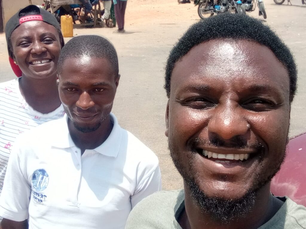 Missionaries Emmanuel, Serafina and Joshua during their visit to ZAM.